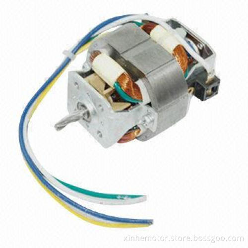 AC universal motor, used in juicer, 46W, 17,000rpm, copper and silicone steel